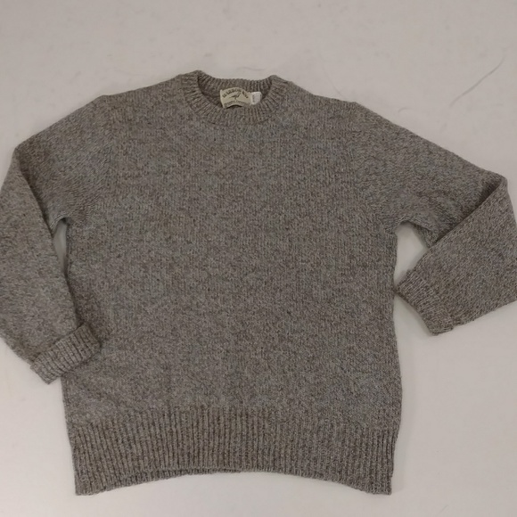 Wool Sweater, Natural heather Gray & blue, Unisex - Picture 4 of 8